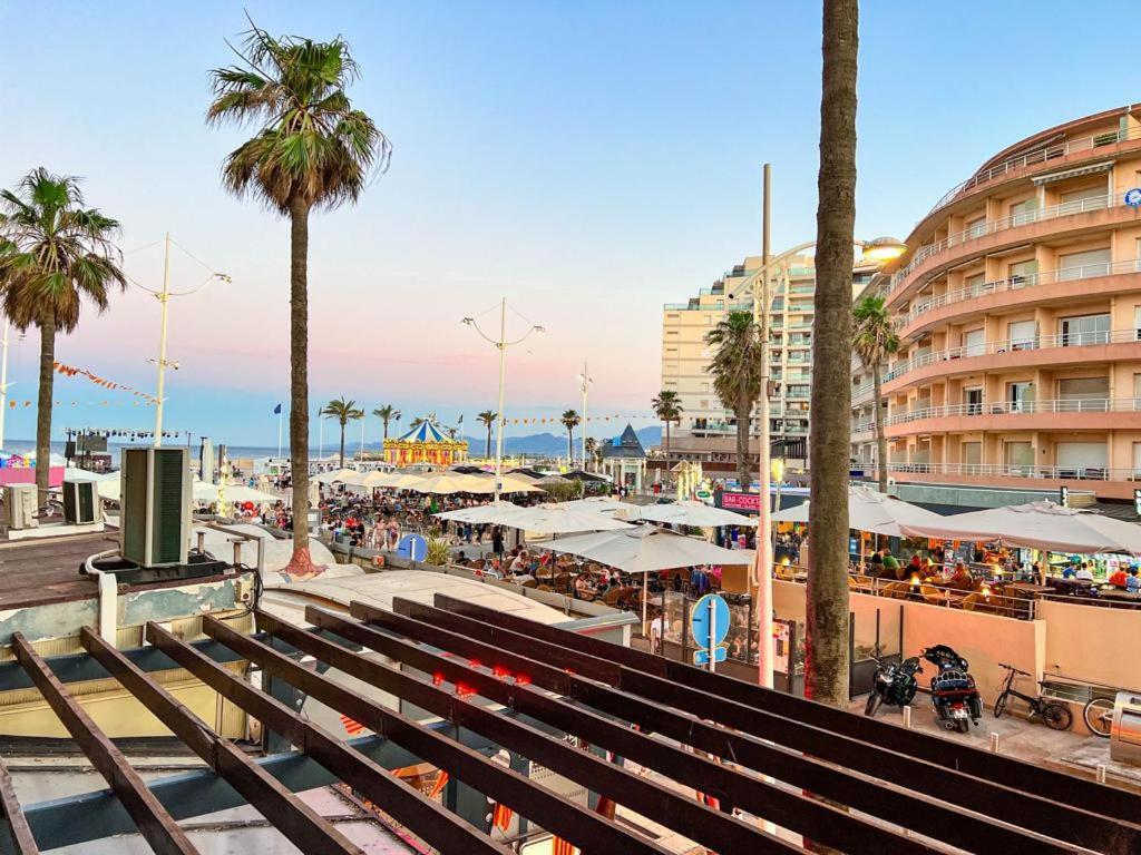 Appartement Vue Mer Parking Prive Place Med Canet-en-Roussillon Luaran gambar